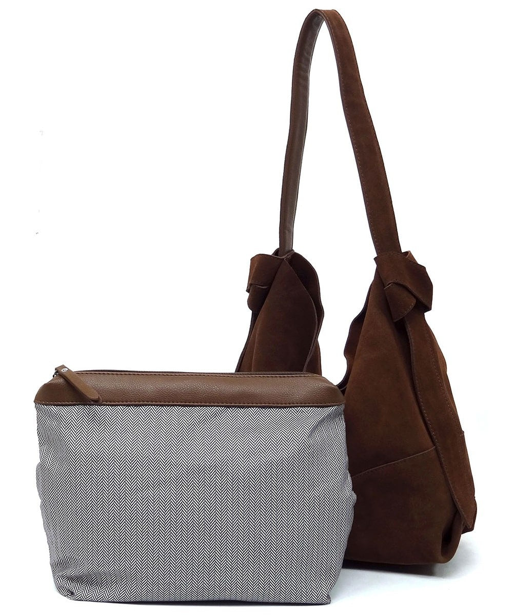 Genuine Suede & Leather Bag