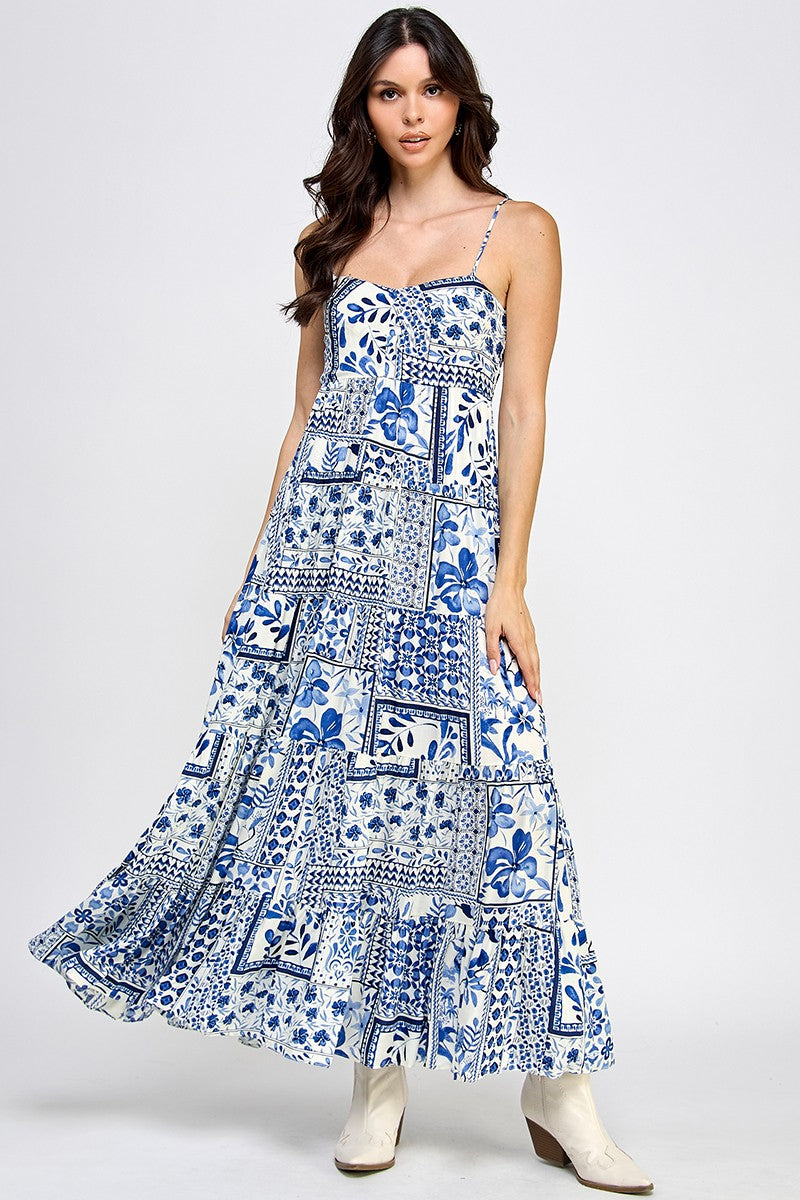 Sapphire Floral Dress
