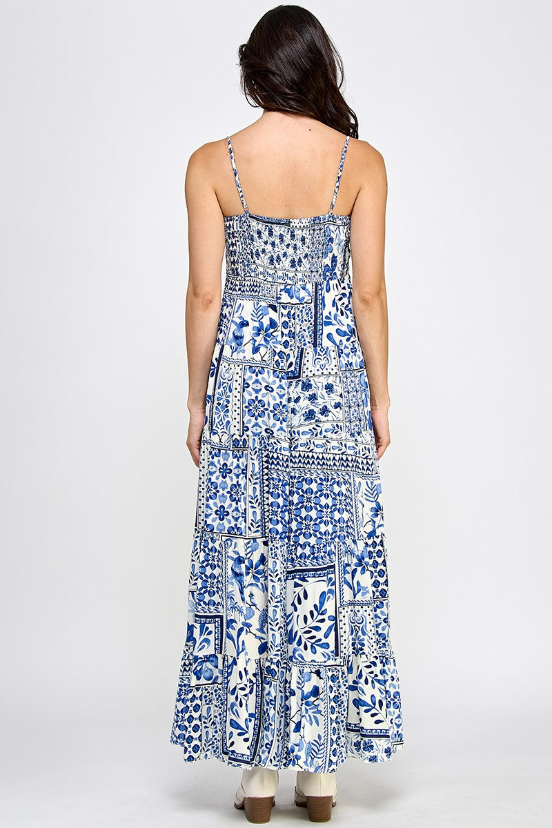 Sapphire Floral Dress