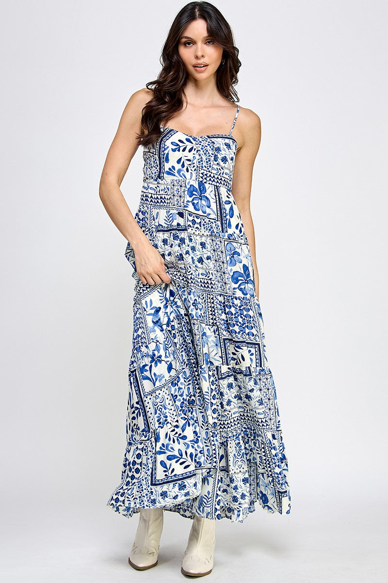 Sapphire Floral Dress