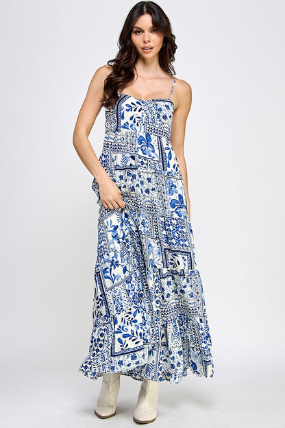 Sapphire Floral Dress