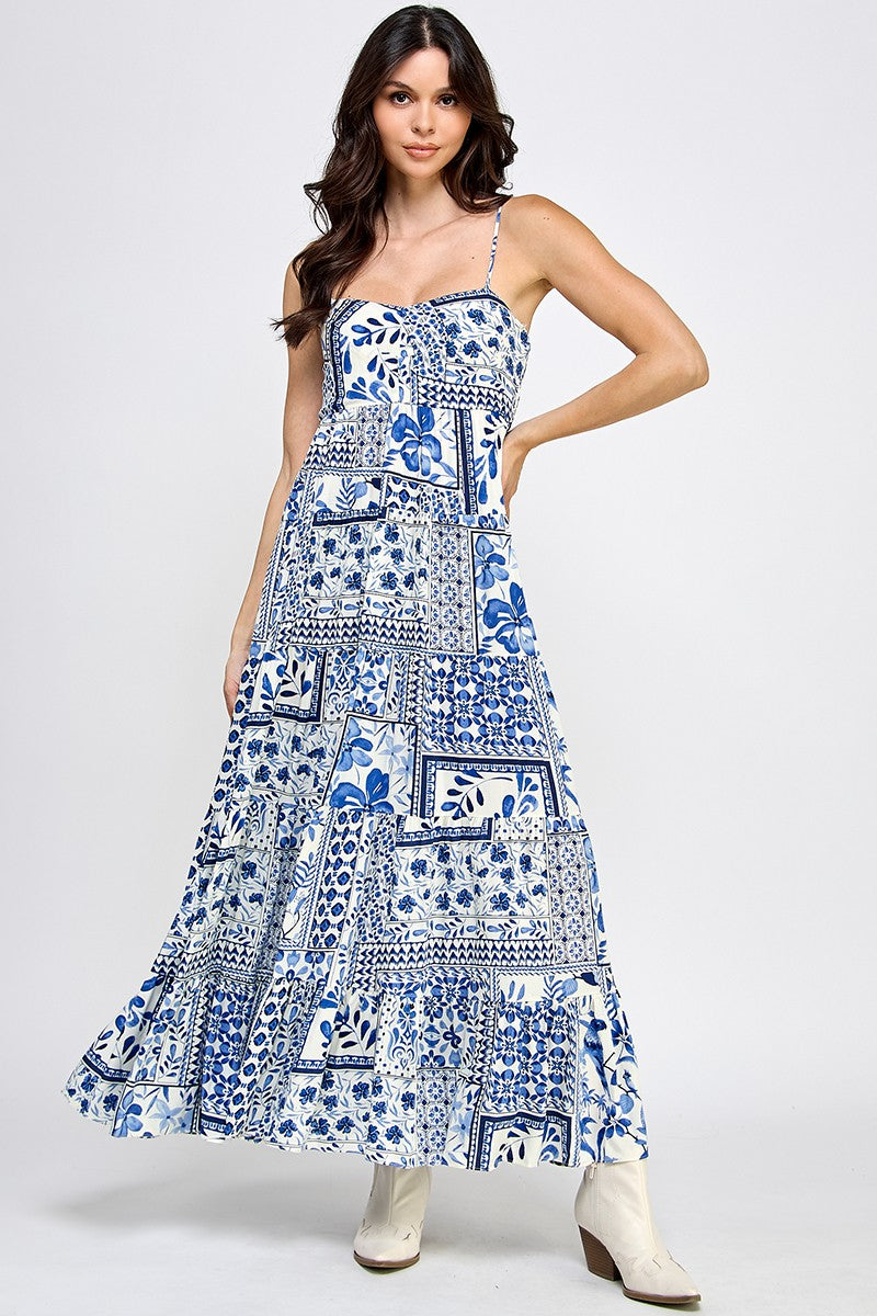 Sapphire Floral Dress