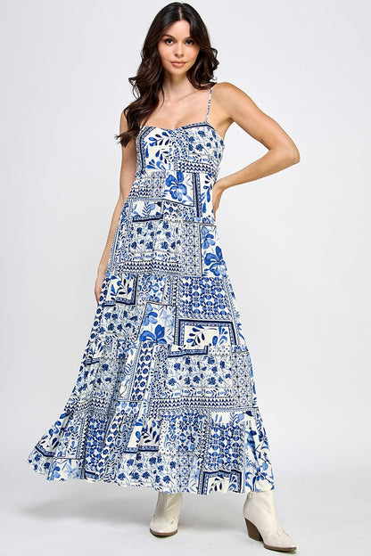 Sapphire Floral Dress