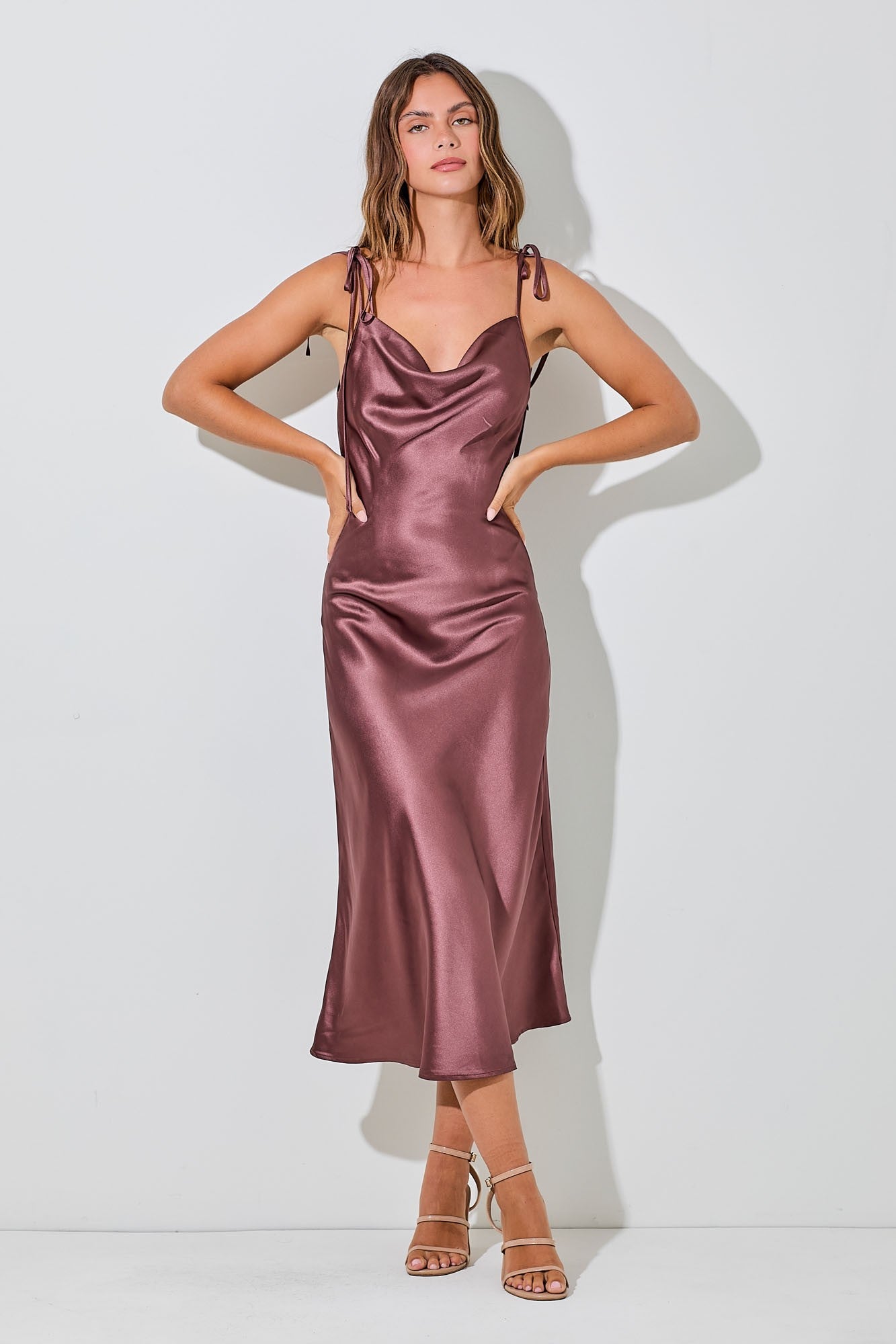 Amberly Satin Dress