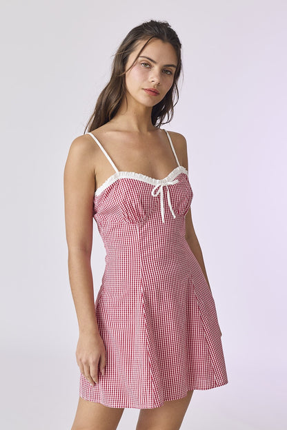 Cherry Gingham Dress