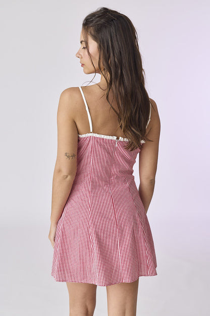 Cherry Gingham Dress