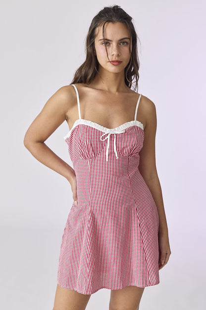 Cherry Gingham Dress