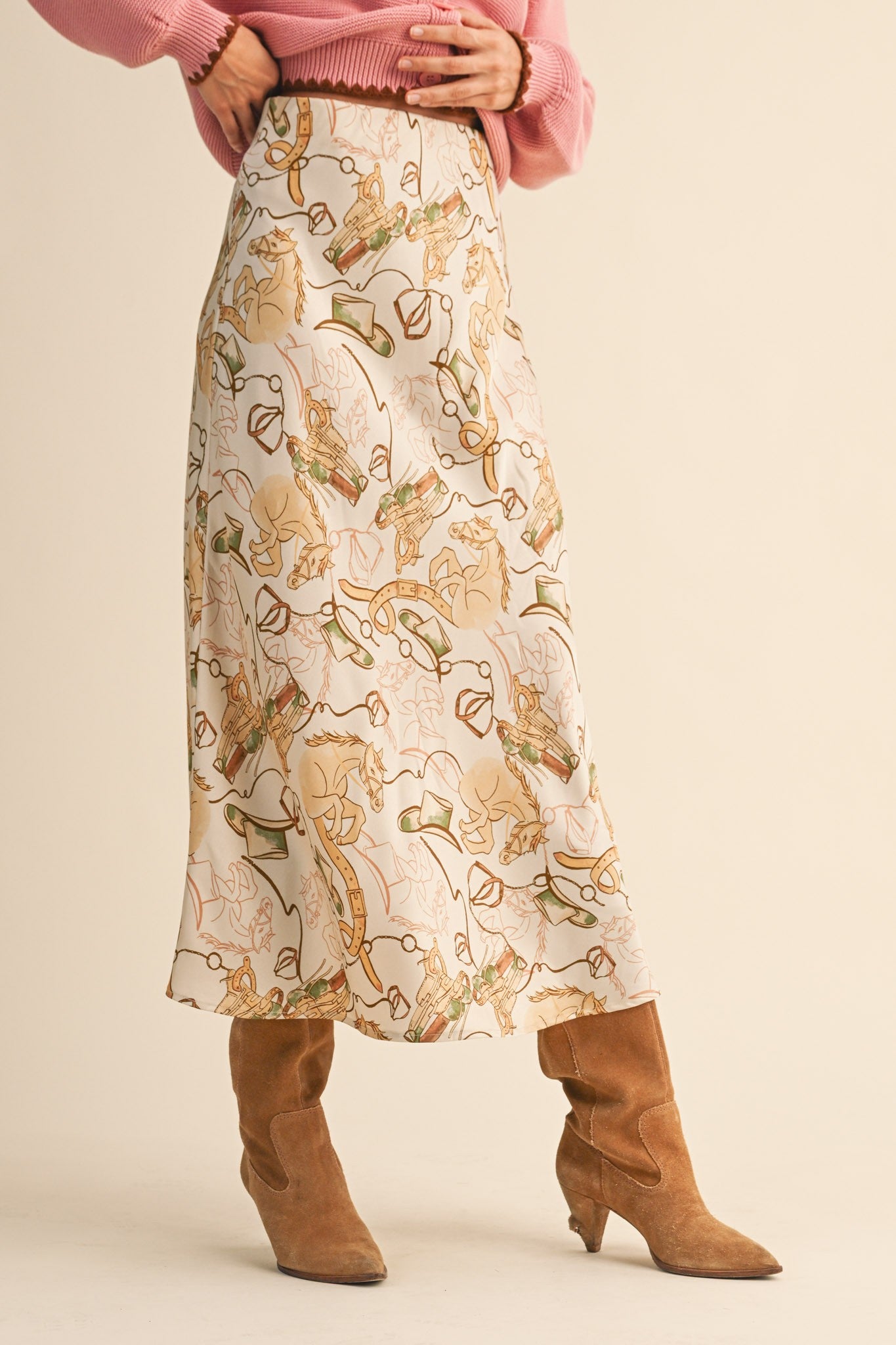 Wild West Silk Skirt
