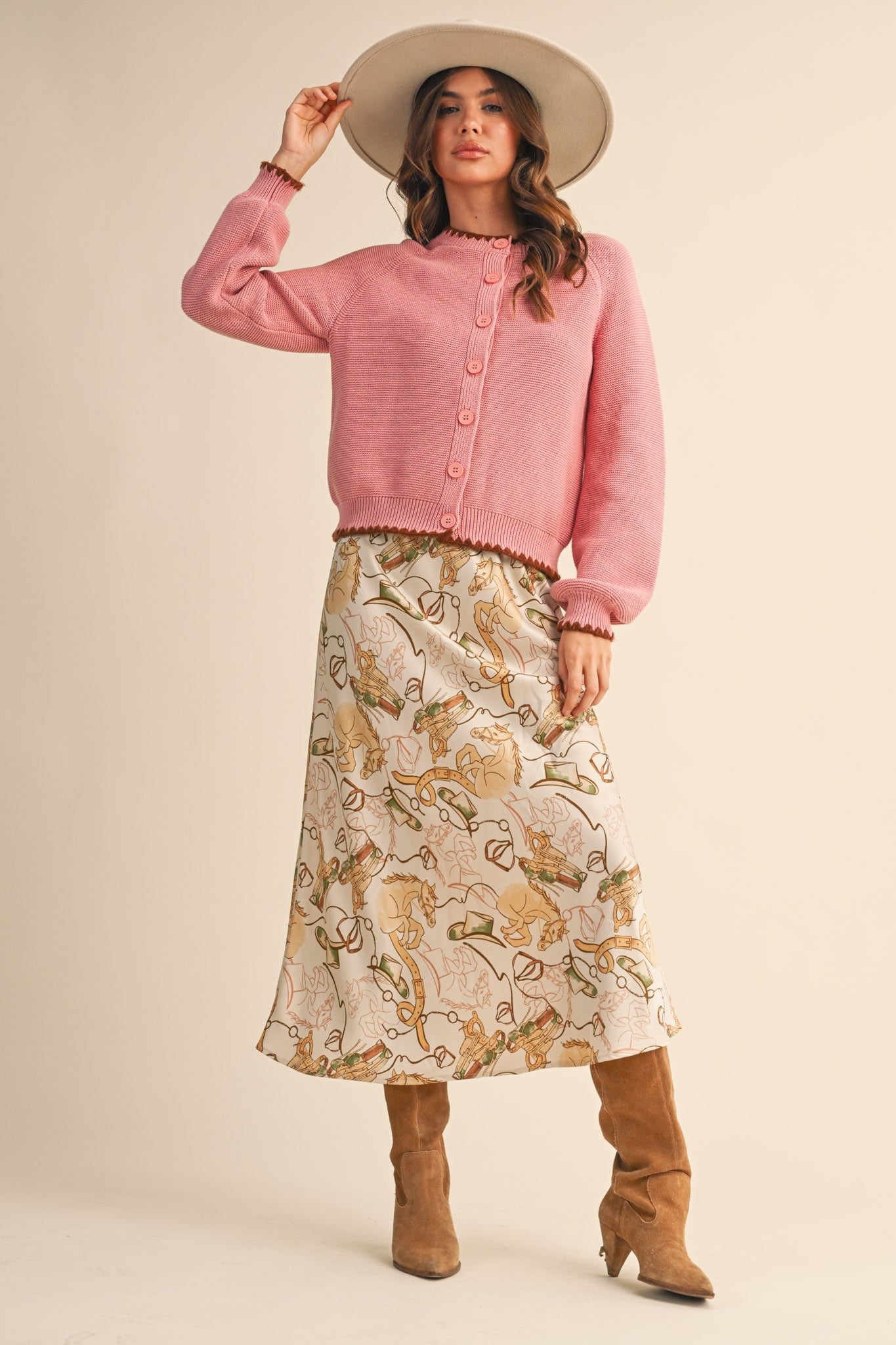 Wild West Silk Skirt
