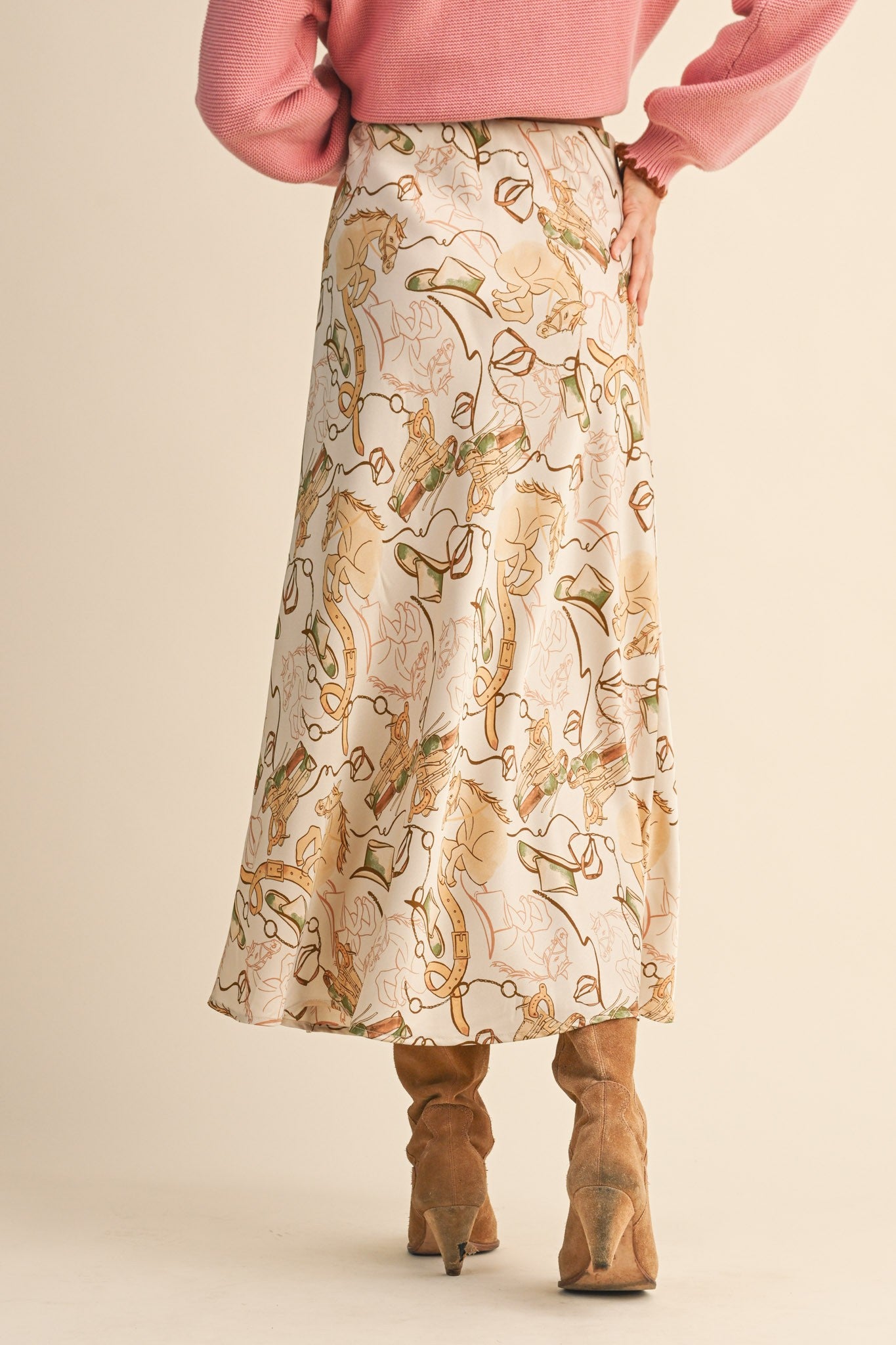 Wild West Silk Skirt