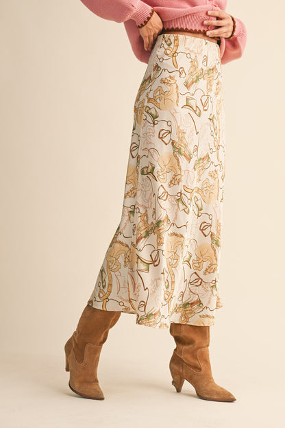 Wild West Silk Skirt