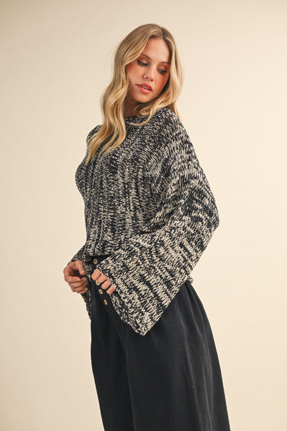 Two-Tone Knit top