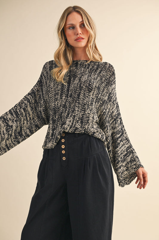 Two-Tone Knit top