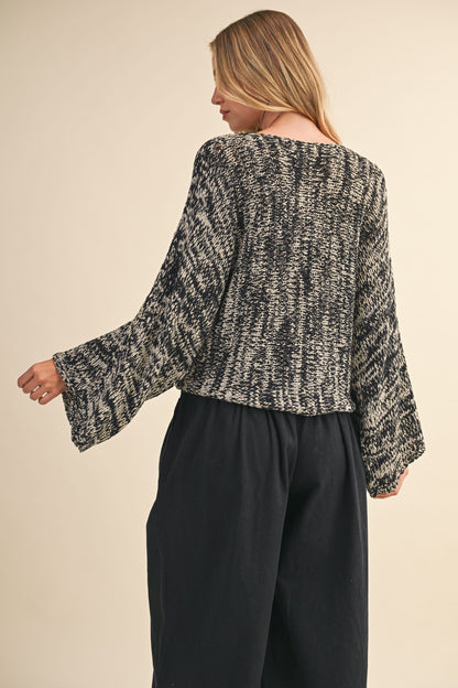 Two-Tone Knit top
