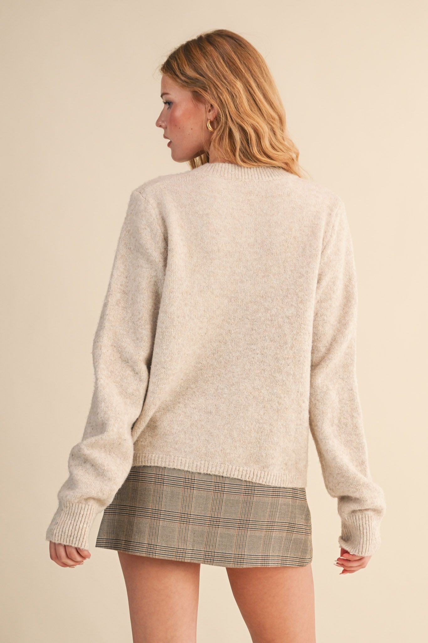 Marled Knit Cardigan