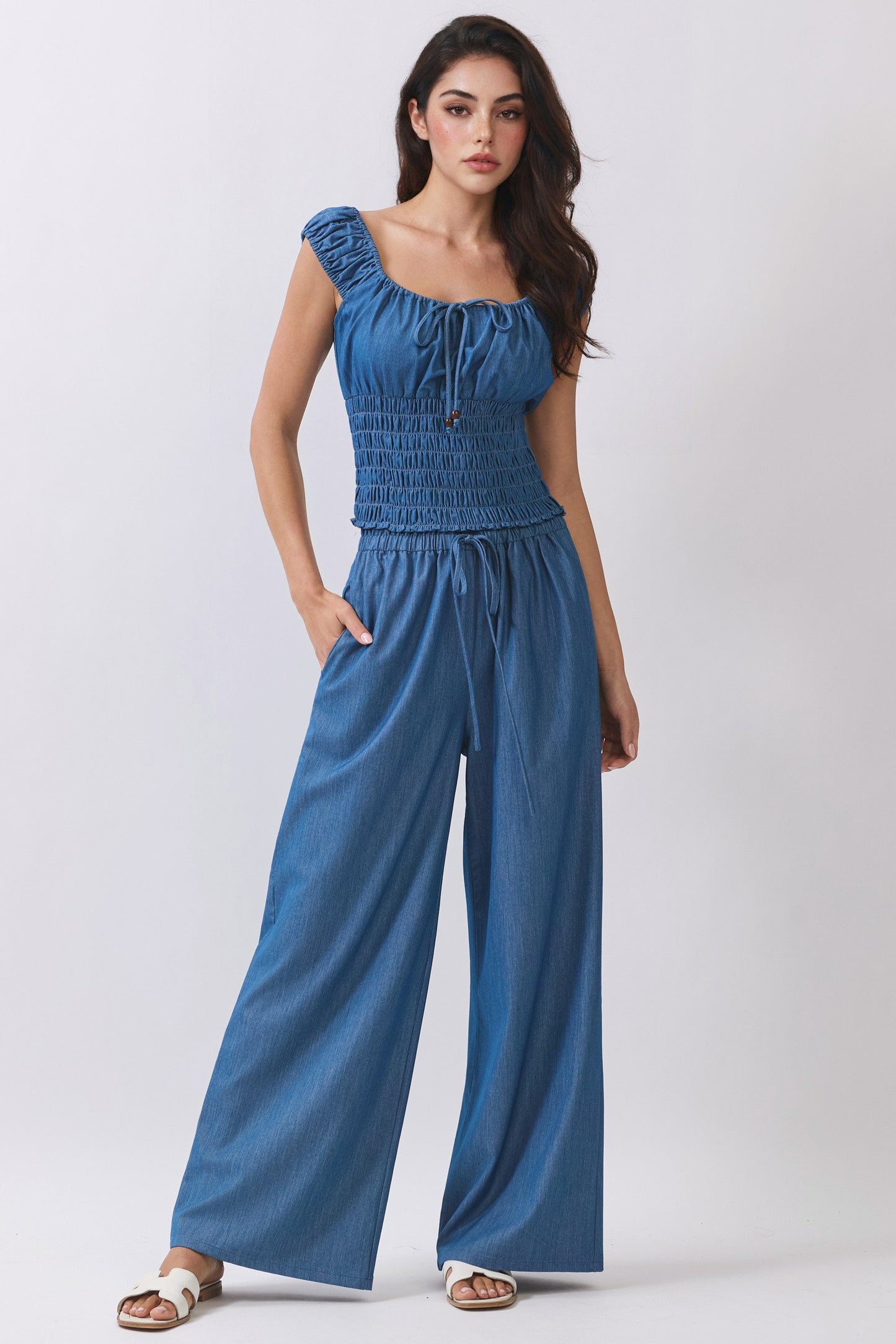 Relaxed Denim Pants