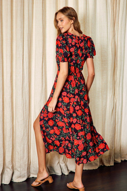 Hearts on Fire Floral Dress