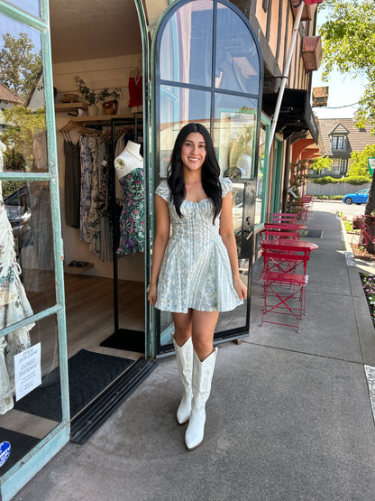 Ditsy Floral Flare Dress