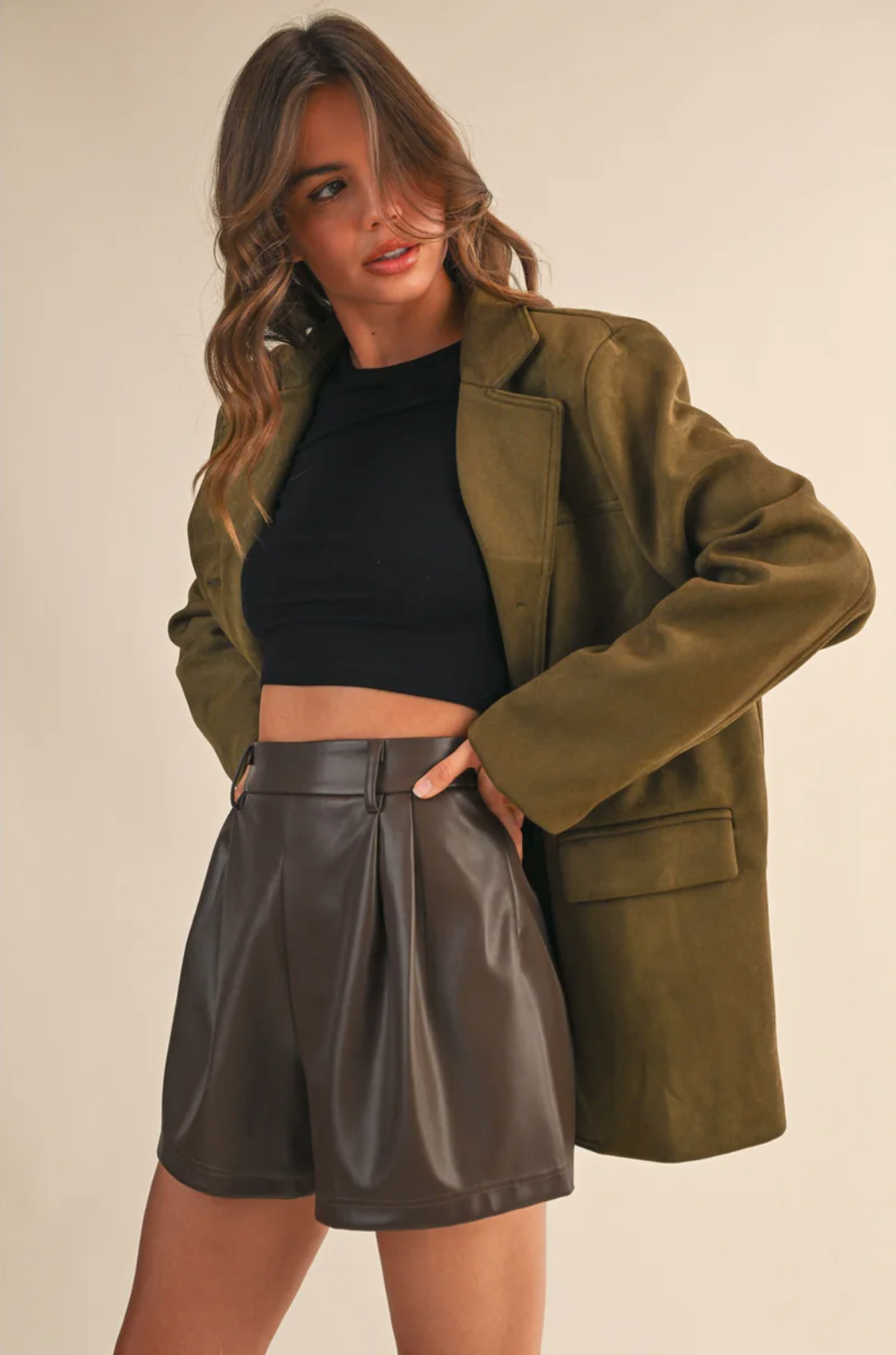 Piper Leather Shorts