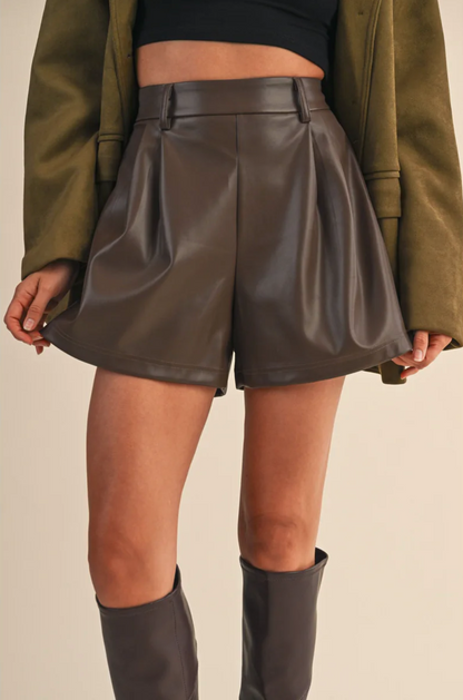 Piper Leather Shorts