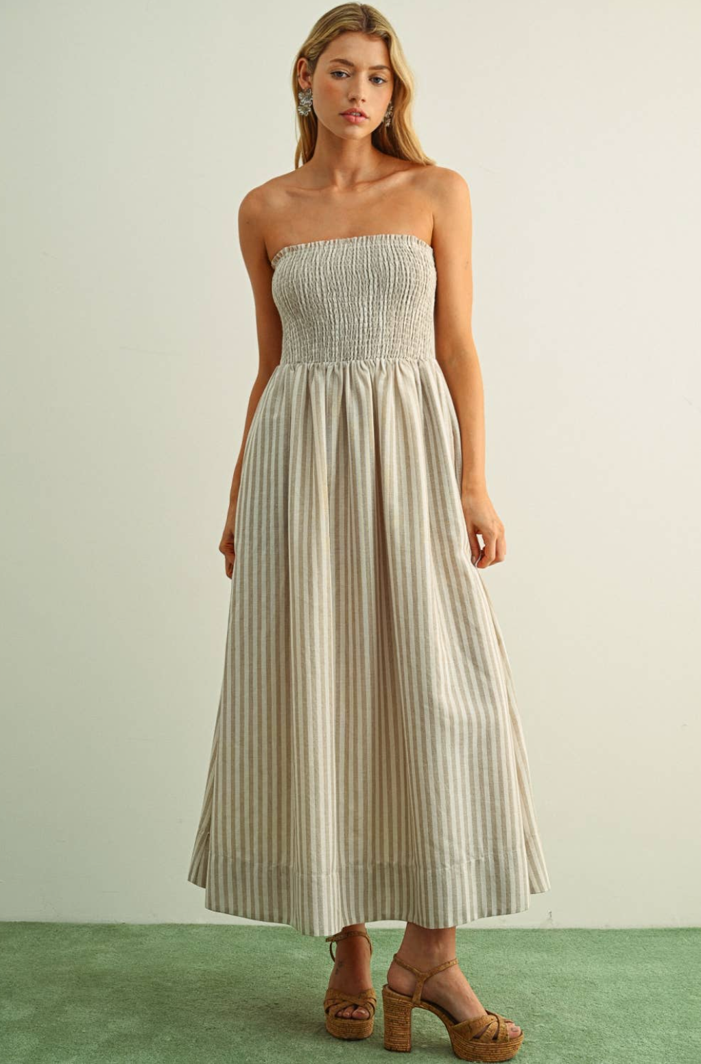 Crème Brulée Cotton Dress