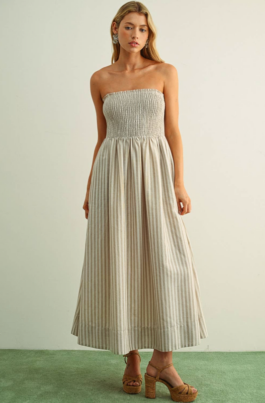 Crème Brulée Cotton Dress