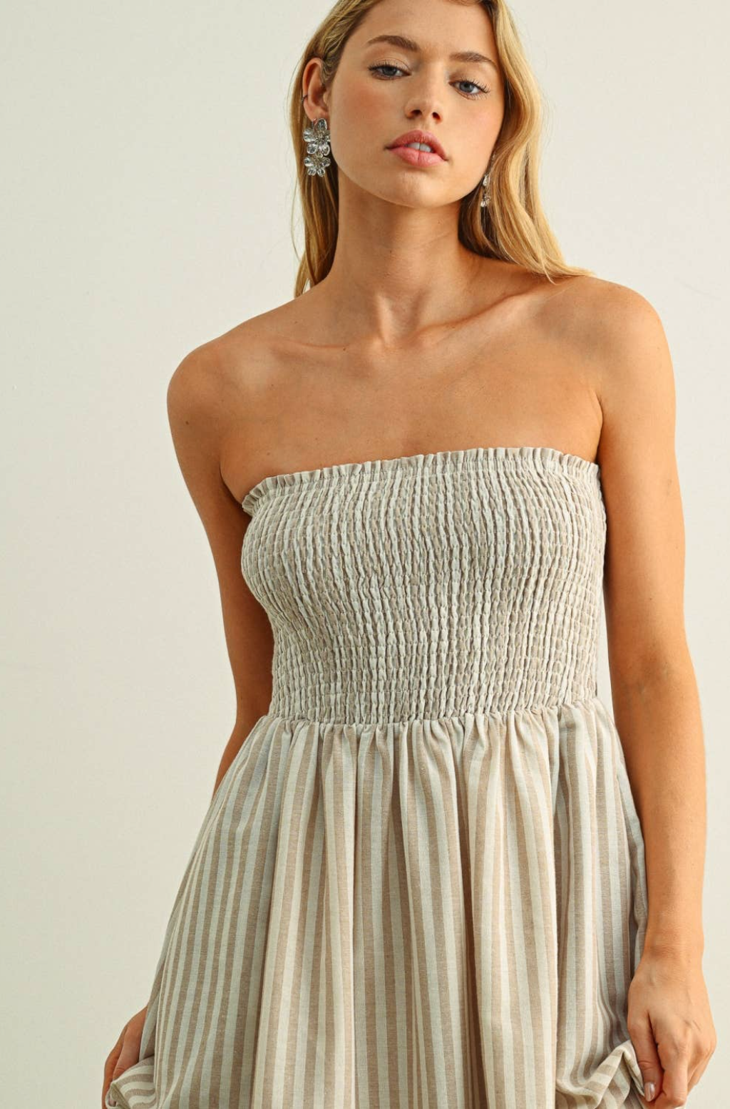 Crème Brulée Cotton Dress