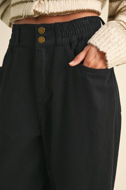 Cotton Barrel Pants