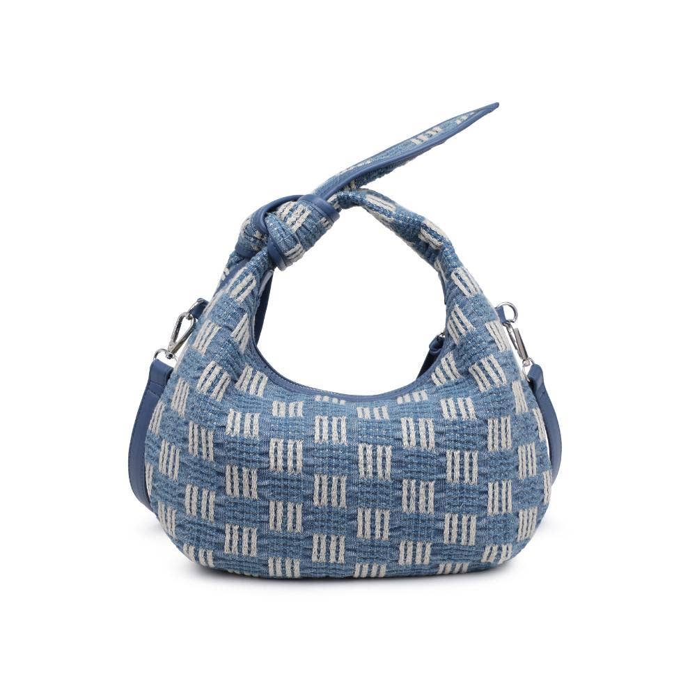 Paloma Knot Straw Crossbody: Tan