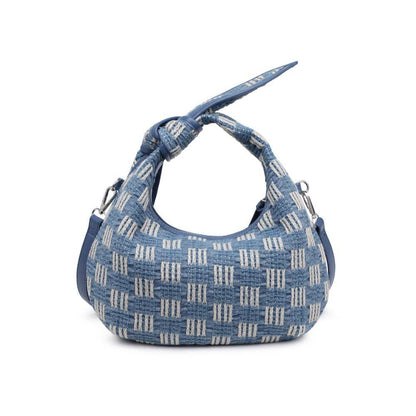 Paloma Knot Straw Crossbody: Tan