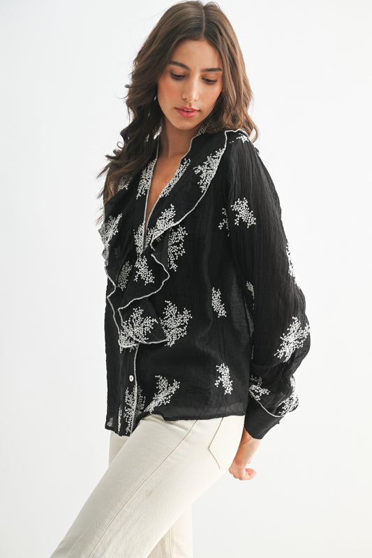 Reign Embroidered Blouse