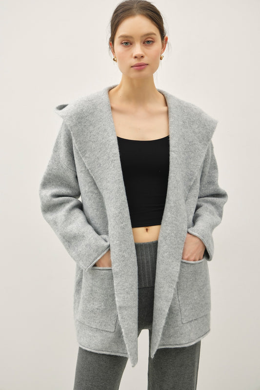 Grey Relaxed Cardigan