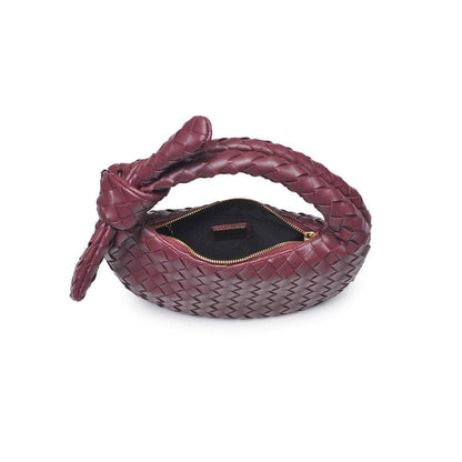 Lizbeth Woven Knot Clutch: Oatmilk