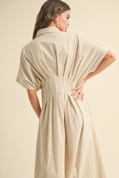 Tan Stripe Dress