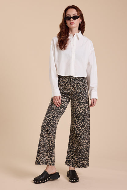 Leopard Wide Leg Pants