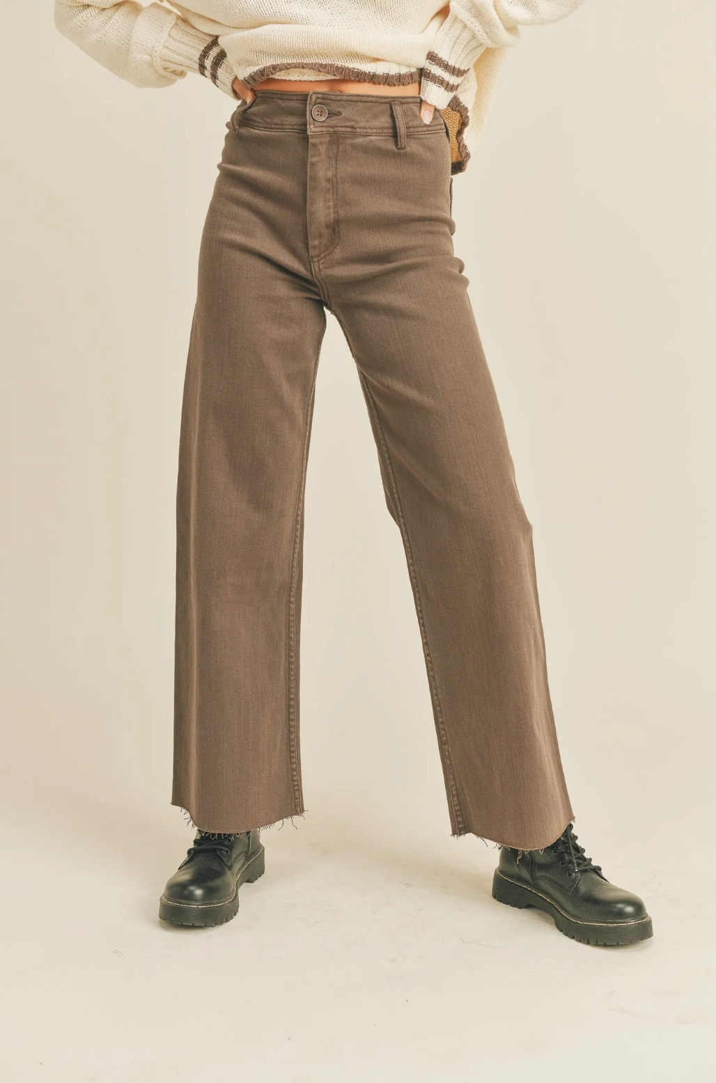 Brown Stretch Pants