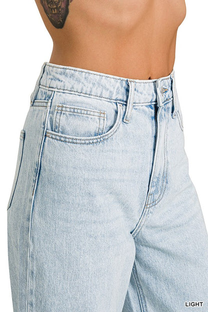 Light Wash Straight Leg Pants
