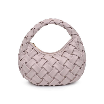 Noreen Woven Clutch: Oatmilk