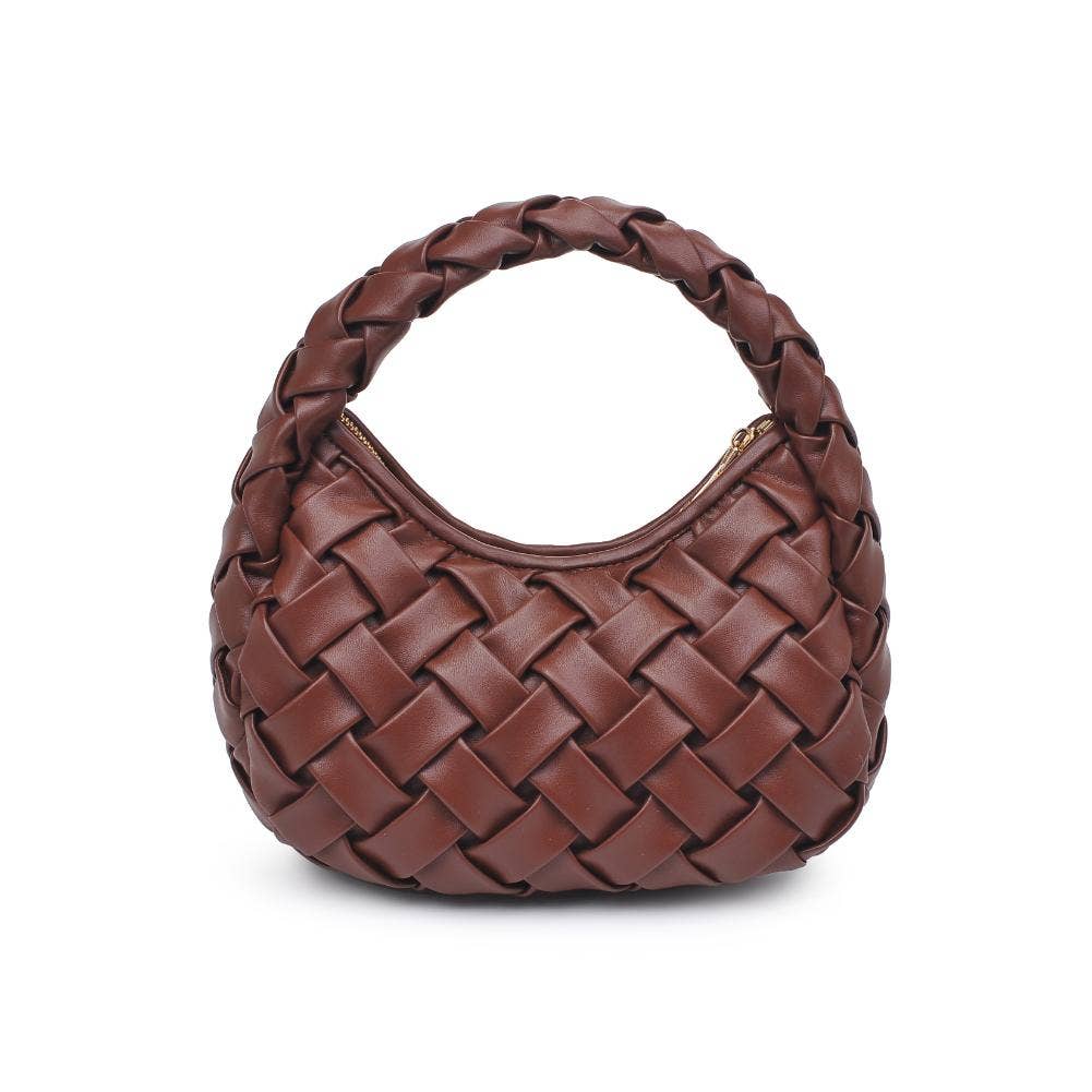 Noreen Woven Clutch: Oatmilk