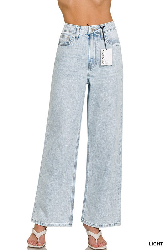 Light Wash Straight Leg Pants