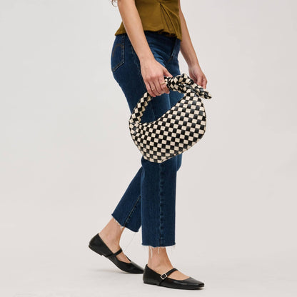 Lizbeth Woven Knot Clutch: Oatmilk