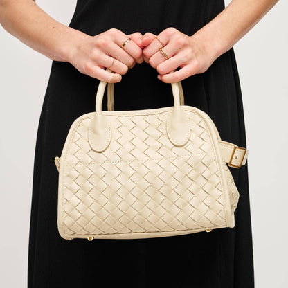 Kristie Woven Crossbody: Chocolate