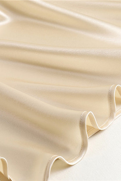 Sydney Beige Satin Skirt