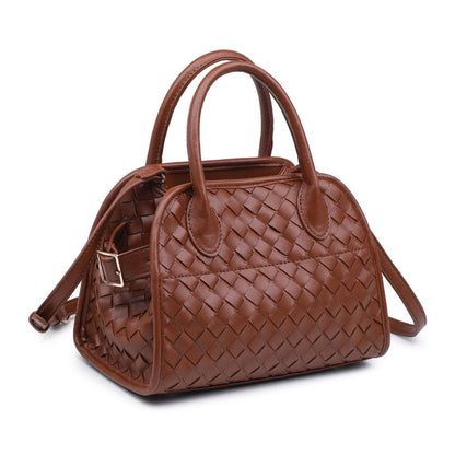 Kristie Woven Crossbody: Tan