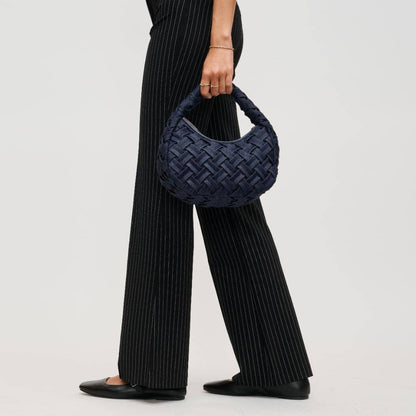 Noreen Woven Clutch: Oatmilk