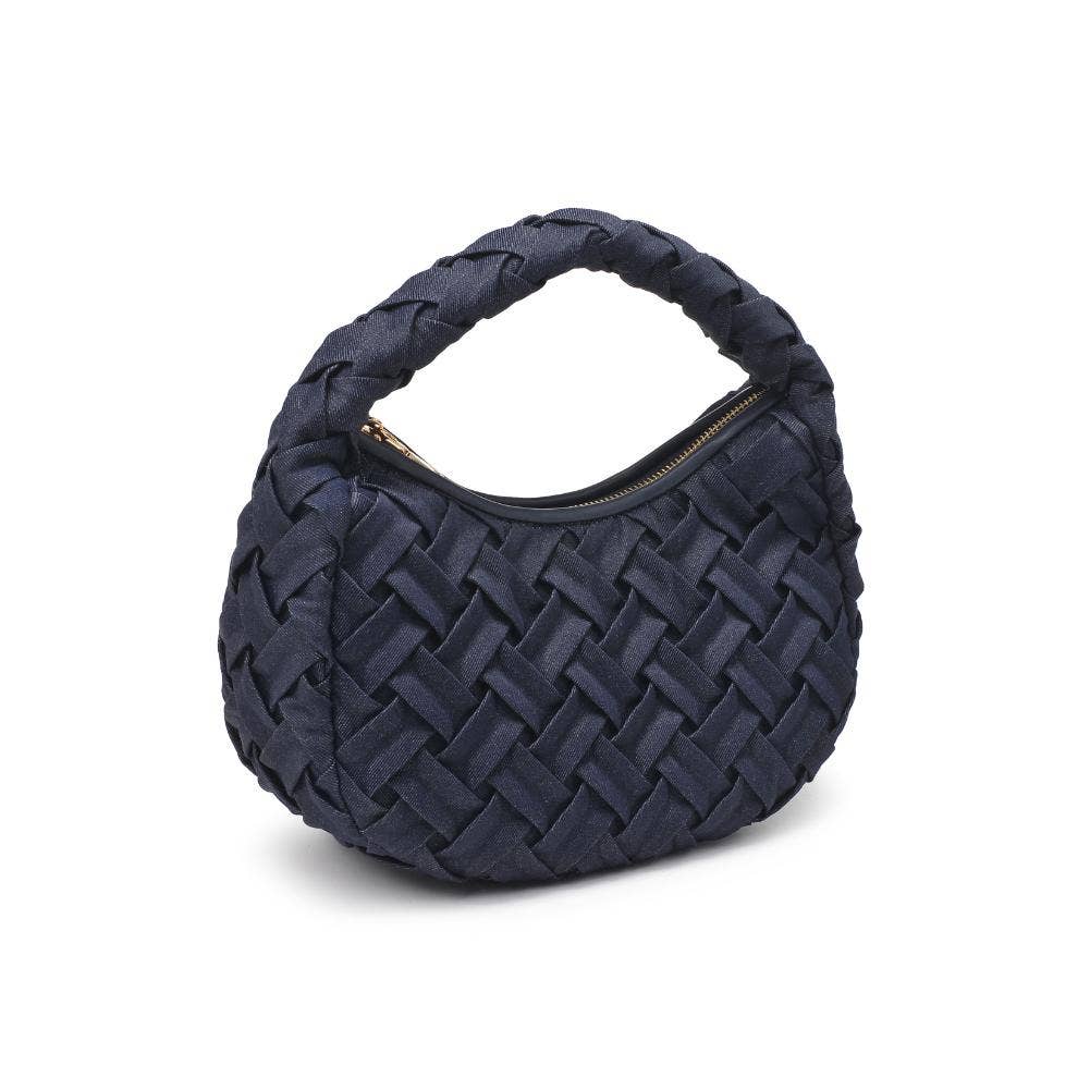 Noreen Woven Clutch: Oatmilk