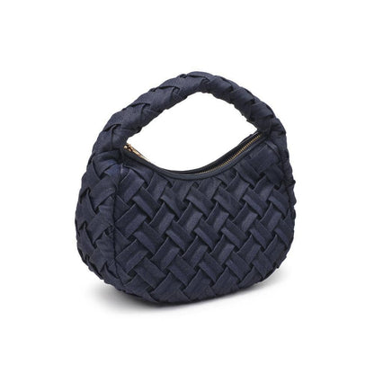 Noreen Woven Clutch: Oatmilk