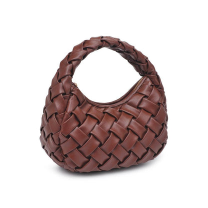 Noreen Woven Clutch: Oatmilk