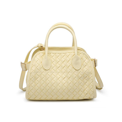 Kristie Woven Crossbody: Tan