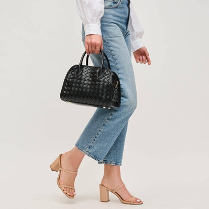 Kristie Woven Crossbody: Ivory